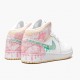 Kicksonfire Jordan 1 Mid SE GS Ice Cream White/Arctic Punch/Pale Vanilla/Green Glow DD1666-100