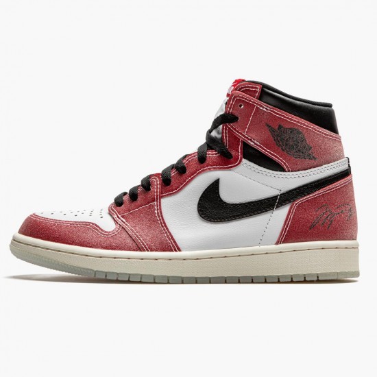 Kicksonfire Jordan 1 Retro High Trophy Room Chicago White/Varsity Red/Sail Black DA2728-100