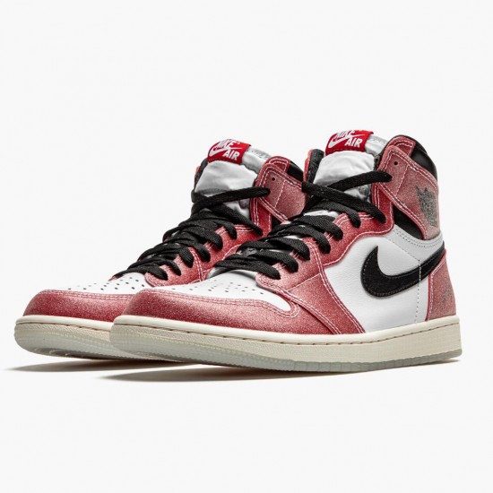 Kicksonfire Jordan 1 Retro High Trophy Room Chicago White/Varsity Red/Sail Black DA2728-100