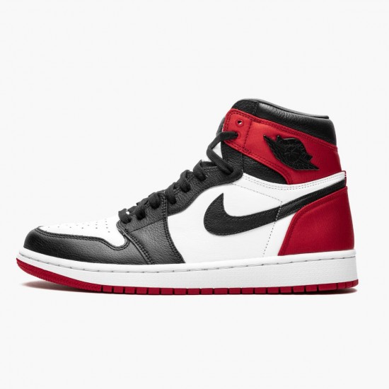 Kicksonfire Jordan 1 High OG Satin Black Toe Black/Black White/Varsity Red CD0461-016