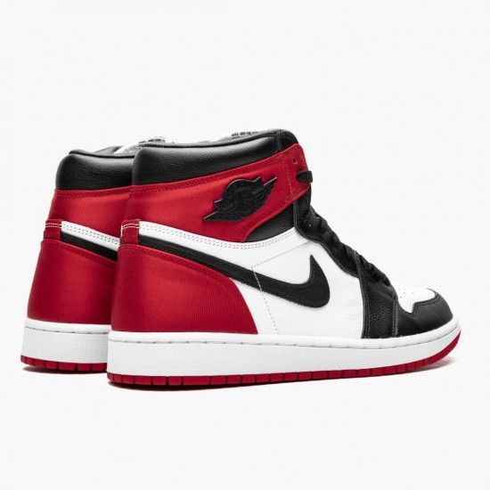 Kicksonfire Jordan 1 High OG Satin Black Toe Black/Black White/Varsity Red CD0461-016