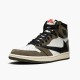 Kicksonfire Jordan 1 High OG TS SP Travis Scott Sail/Dark Mocha/University Red CD4487-100