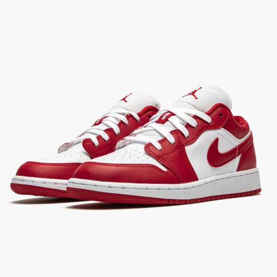 Kicksonfire Jordan 1 Low Gym Red/White Gym Red/Gym Red White  553560-611