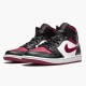 Kicksonfire Jordan 1 Mid Bred Toe Black/Gym Red/White  554724-066