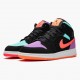 Kicksonfire Jordan 1 Mid Candy Black/Total Orange 554725-083