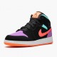 Kicksonfire Jordan 1 Mid Candy Black/Total Orange 554725-083