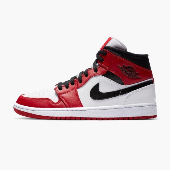 Kicksonfire Jordan 1 Mid Chicago 2020 White/Gym Red/Black 554724-173