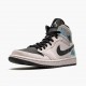 Kicksonfire Jordan 1 Mid Dirty Powder Iridescent Barely Rose/Black/Multi  BQ6472-602