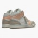 Kicksonfire Jordan 1 Mid Milan Sail/Light Bone String Shimmer  CV3044-100