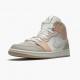 Kicksonfire Jordan 1 Mid Milan Sail/Light Bone String Shimmer  CV3044-100