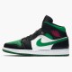 Kicksonfire Jordan 1 Mid Pine Green Black/Gym Red/White/Pine Green  554724-067