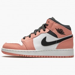 Kicksonfire Jordan 1 Mid Pink Quartz Pink Quartz/DK Smoke Grey  555112-603