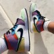 Kicksonfire Jordan 1 Mid SE Multicolor White/Black/Lightbulb Team Ora  CW1140-100