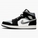 Kicksonfire Jordan 1 Mid Satin Grey Toe Black/Anthracite Sail  852542-011