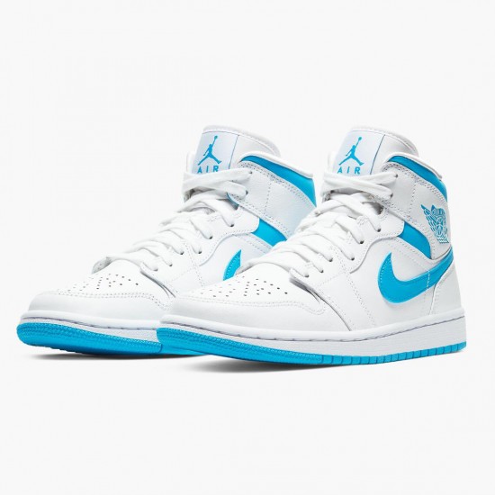 Kicksonfire Jordan 1 Mid UNC University Blue/White  BQ6472-114