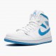 Kicksonfire Jordan 1 Mid UNC University Blue/White  BQ6472-114