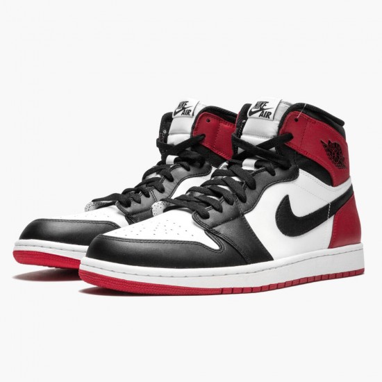 Kicksonfire Jordan 1 Retro High Black Toe White/Black/Gym Red 555088-184