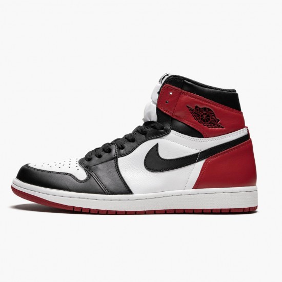 Kicksonfire Jordan 1 Retro High OG Black Toe White/Black/Varsity Red 555088-125