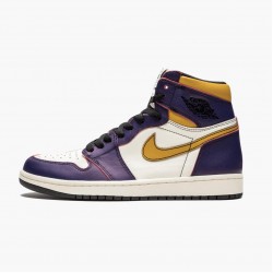 Kicksonfire Jordan 1 Retro High OG Defiant SB LA to Chicago Purple/Sail University Gold Bl  CD6578-507