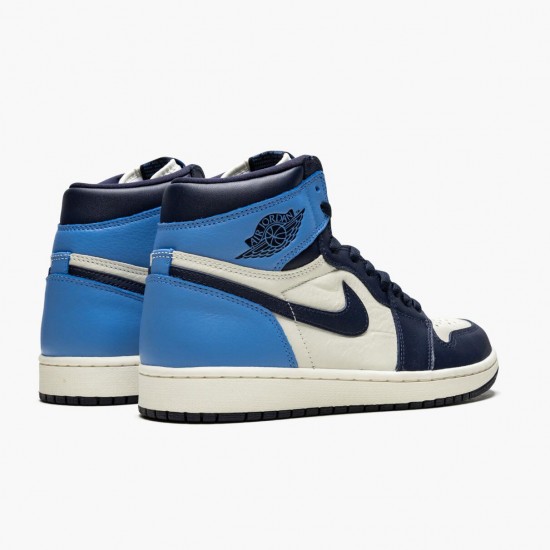 Kicksonfire Jordan 1 Retro High OG Obsidian University Blue Sail/Obsidian/University Blue 555088-140