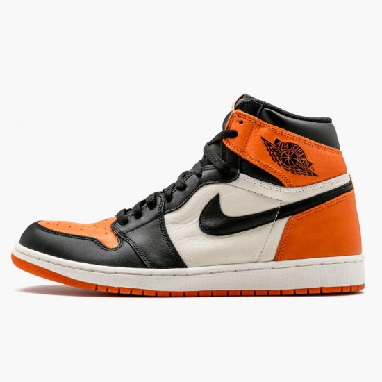 Kicksonfire Jordan 1 Retro Shattered Backboard Black/Starfish Sail 555088-005