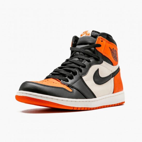 Kicksonfire Jordan 1 Retro Shattered Backboard Black/Starfish Sail 555088-005