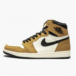 Kicksonfire Jordan 1 Rookie of the Year Golden Harvest/Black Sail  555088-700