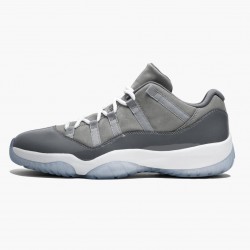 Kicksonfire Jordan 11 Low Cool Grey Medium Grey/White Gunsmoke/Black 528895-003