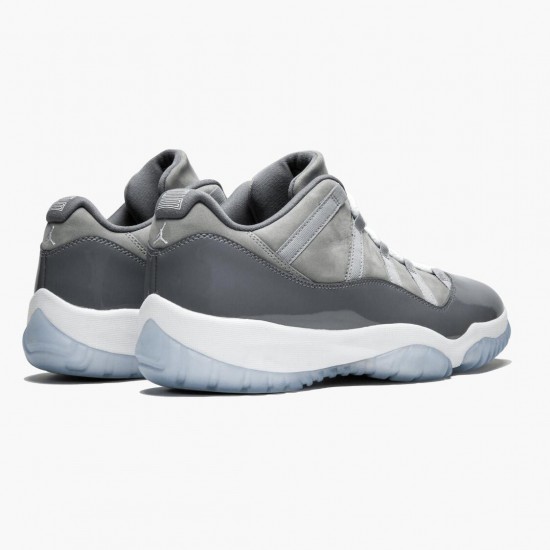 Kicksonfire Jordan 11 Low Cool Grey Medium Grey/White Gunsmoke/Black 528895-003