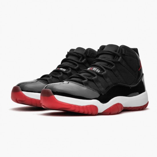 Kicksonfire Jordan 11 Retro Bred Black/Varsity Red/White/Black 378037-010