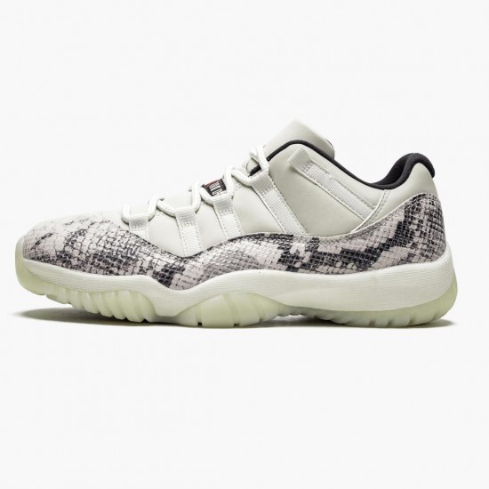 Kicksonfire Jordan 11 Retro Low Snake Light Bone Light Bone/Smoke Grey/White Bl Black CD6846-002