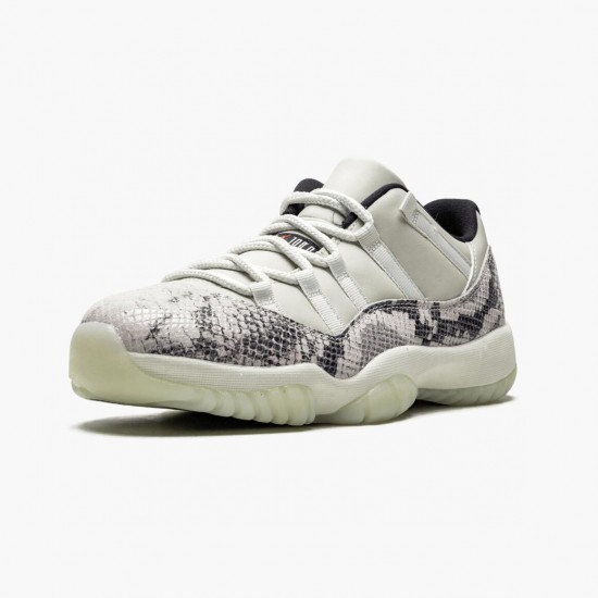 Kicksonfire Jordan 11 Retro Low Snake Light Bone Light Bone/Smoke Grey/White Bl Black CD6846-002