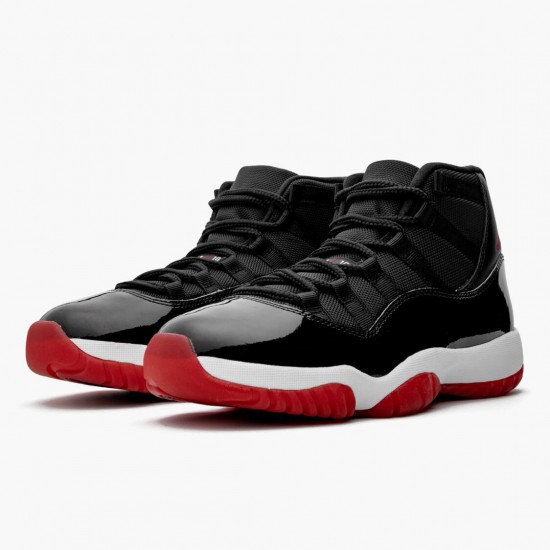 Kicksonfire Jordan 11 Retro Bred 2019 Black/White/Varsity Red  378037-061