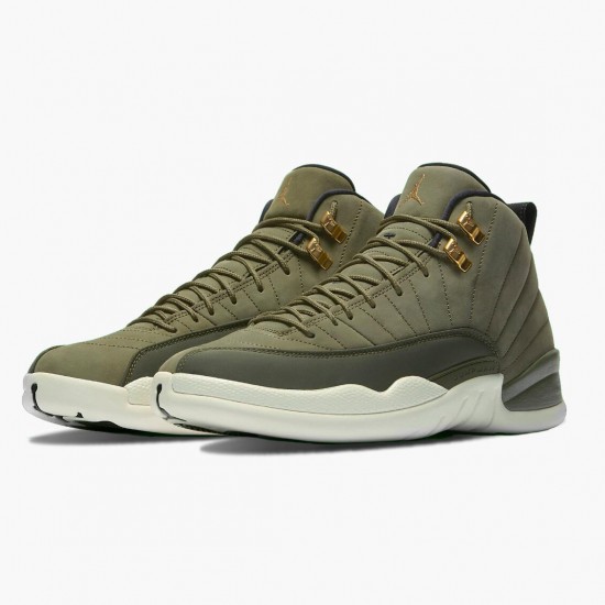 Kicksonfire Jordan 12 Retro Chris Paul Class of 2003 Olive Canvas/Black-Sail 130690-301