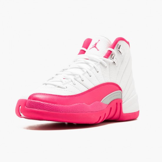 Kicksonfire Jordan 12 Retro Dynamic Pink White/Vivid Pink/Mtllc Silver 510815-109