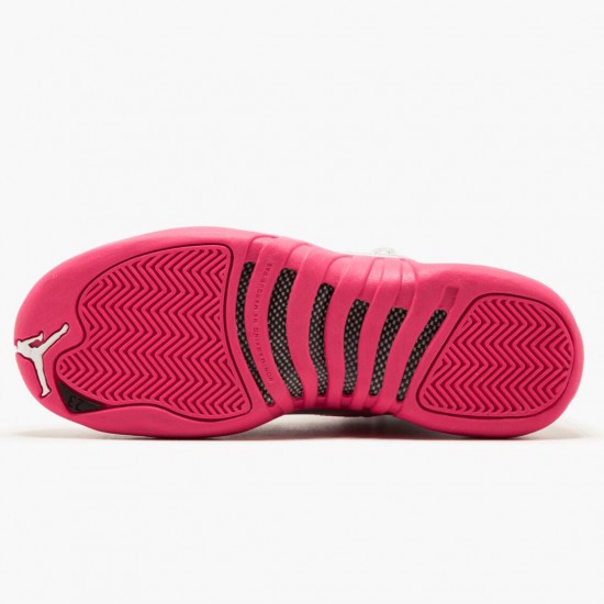 Kicksonfire Jordan 12 Retro Dynamic Pink White/Vivid Pink/Mtllc Silver 510815-109