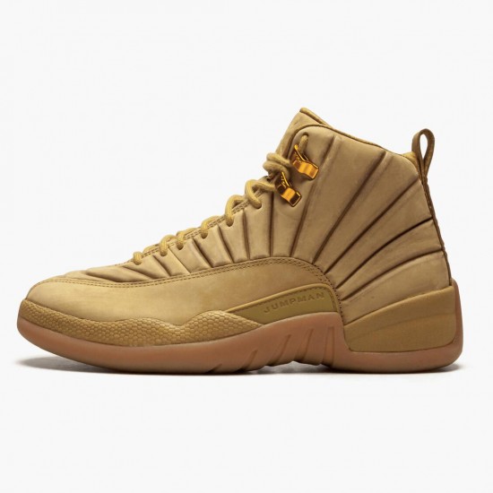 Kicksonfire Jordan 12 Retro PSNY Wheat Wheat/Wheat Gum/Light Brown AA1233-700