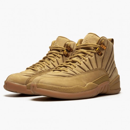 Kicksonfire Jordan 12 Retro PSNY Wheat Wheat/Wheat Gum/Light Brown AA1233-700