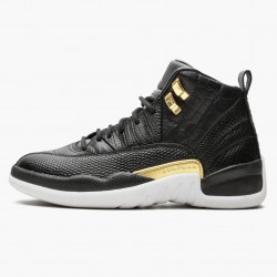 Kicksonfire Jordan 12 Retro Reptile Black/Metallic Gold/White AO6068-007