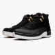 Kicksonfire Jordan 12 Retro Reverse Taxi   Black/Gold White 130690-017