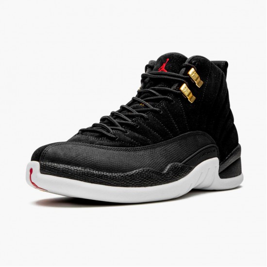 Kicksonfire Jordan 12 Retro Reverse Taxi   Black/Gold White 130690-017