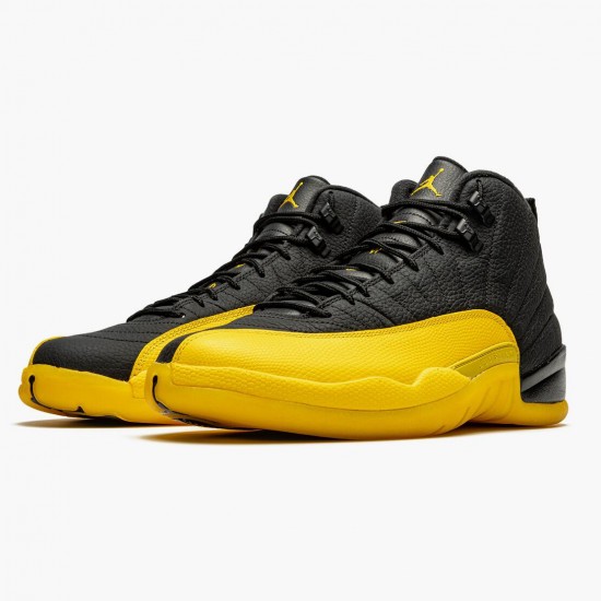 Kicksonfire Jordan 12 Retro University Gold   Black/Black/University Gold 130690-070