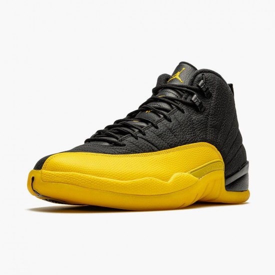 Kicksonfire Jordan 12 Retro University Gold   Black/Black/University Gold 130690-070