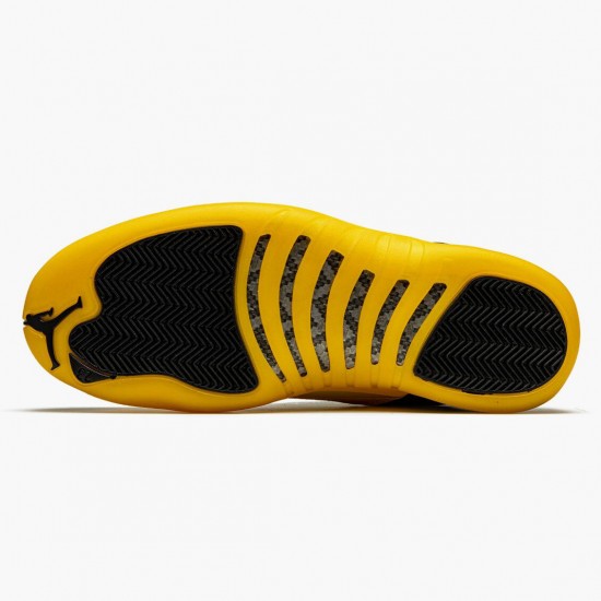 Kicksonfire Jordan 12 Retro University Gold   Black/Black/University Gold 130690-070