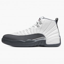 Kicksonfire Jordan 12 Retro White Dark Grey   White/Dark Grey/Gym Red 130690-160