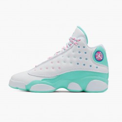 Kicksonfire Jordan 13 Retro Aurora Green   White/Soar Aurora Green Digita  439358-100