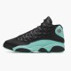 Kicksonfire Jordan 13 Retro Island Green  Black/Island Green/Metallic Si  414571-030