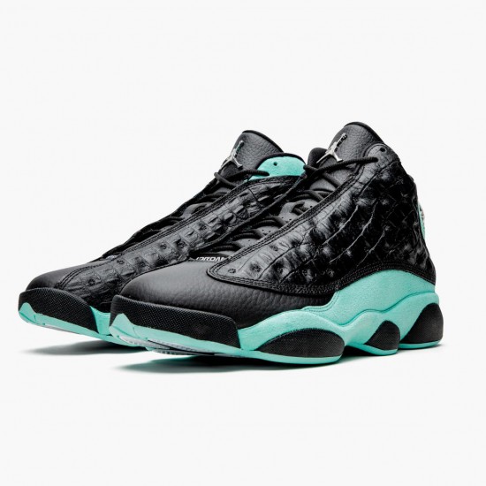 Kicksonfire Jordan 13 Retro Island Green  Black/Island Green/Metallic Si  414571-030