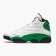 Kicksonfire Jordan 13 Retro Lucky Green  White/Black/Lucky Green  DB6537-113