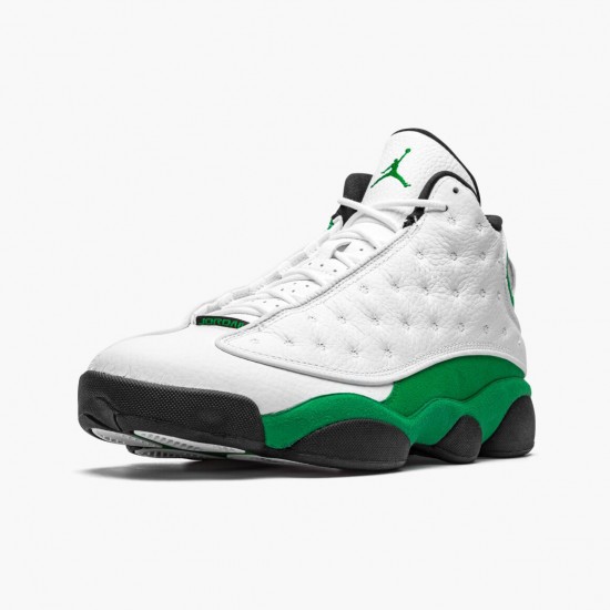 Kicksonfire Jordan 13 Retro Lucky Green  White/Black/Lucky Green  DB6537-113